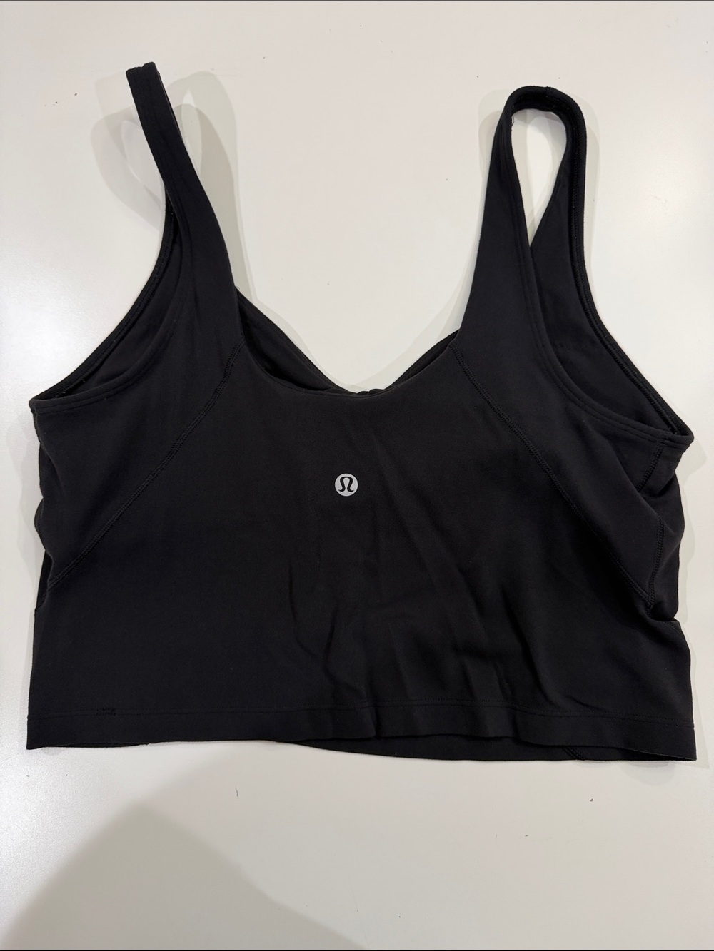 Lululemon Black Seamless Crop Tank Top - Picture 3 of 5